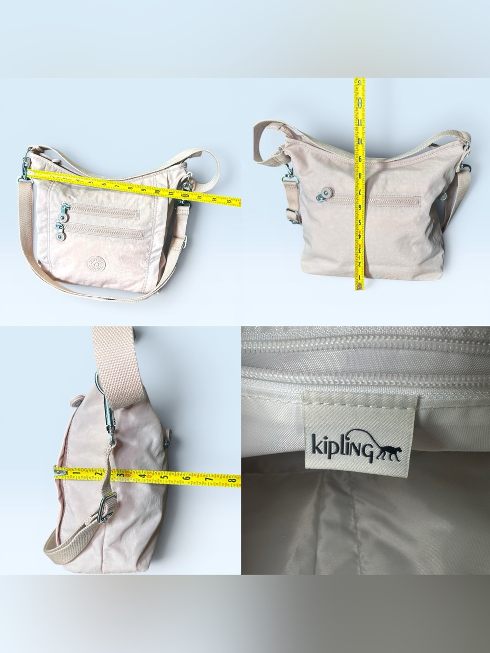 Kipling Belammie Crossbody Shoulder Bag in Illuminating Pink NWOT - Picture 4 of 12
